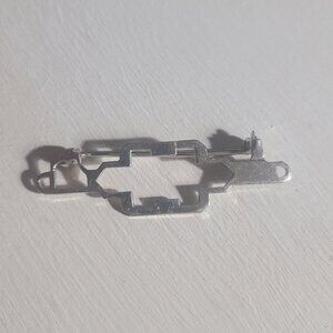 Coro Duette Vintage Art Deco 1930's Brooch Clip Frame Pin - Antique Silver Pin